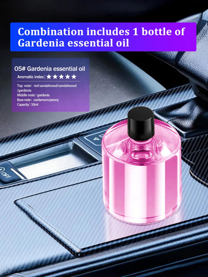 Rechargeable car aroma diffuser, aromatic essential oil, colorful lights, romantic starry sky lights, bedroom gift